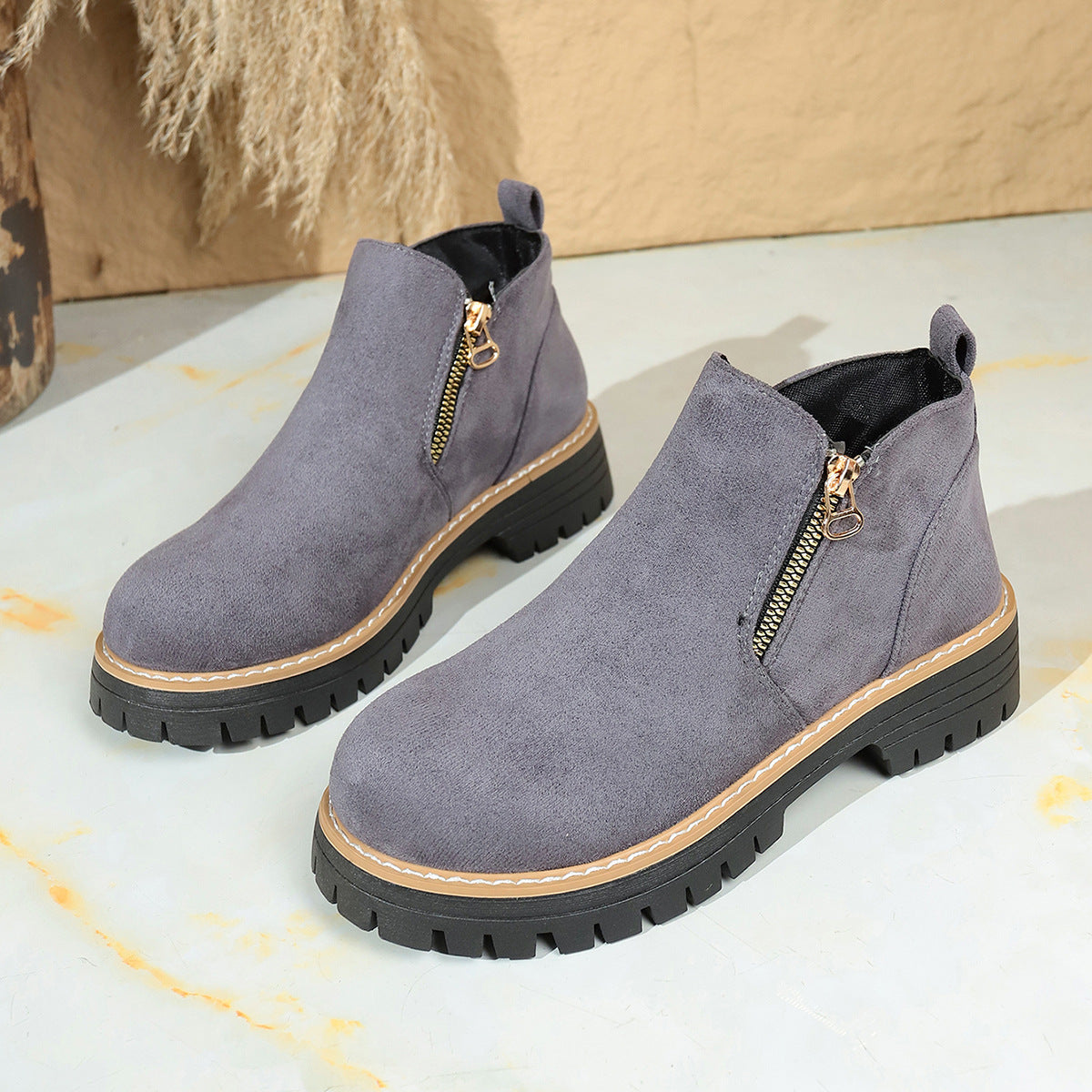Bottines Chunky Élégantes