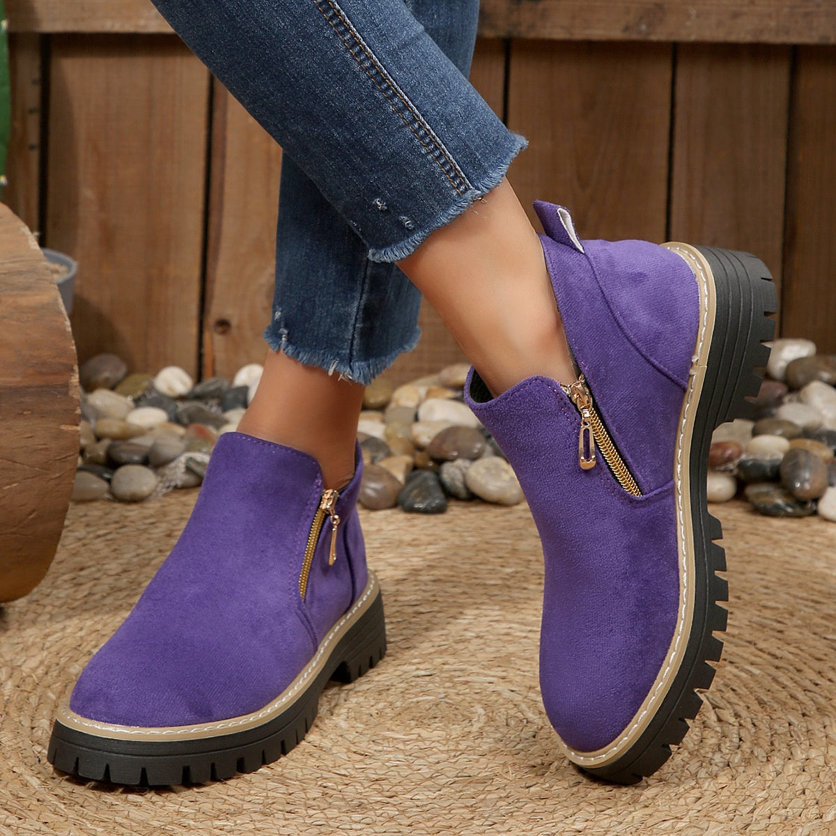 Bottines Chunky Élégantes