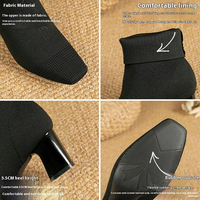 Bottes Chaussette Élastiques