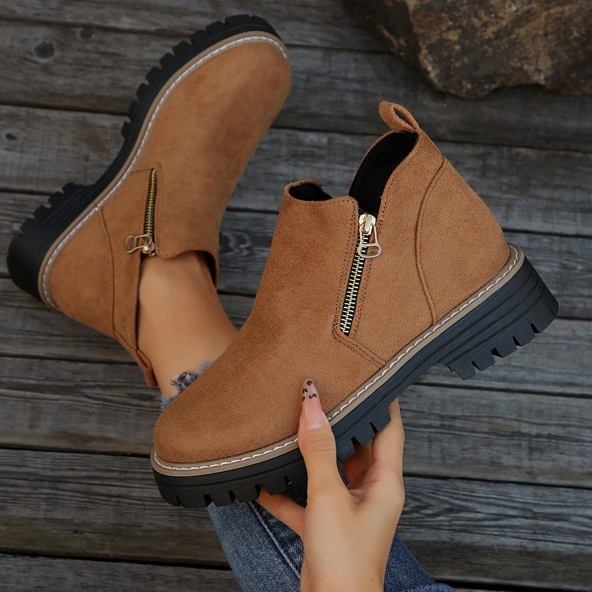 Bottines Chunky Élégantes