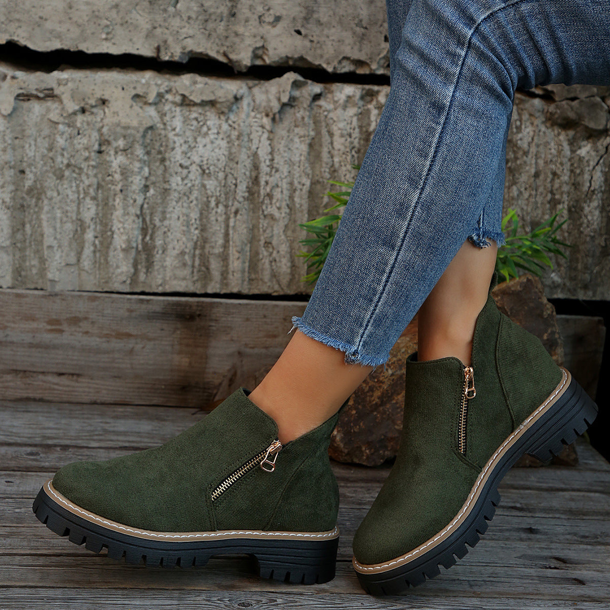 Bottines Chunky Élégantes