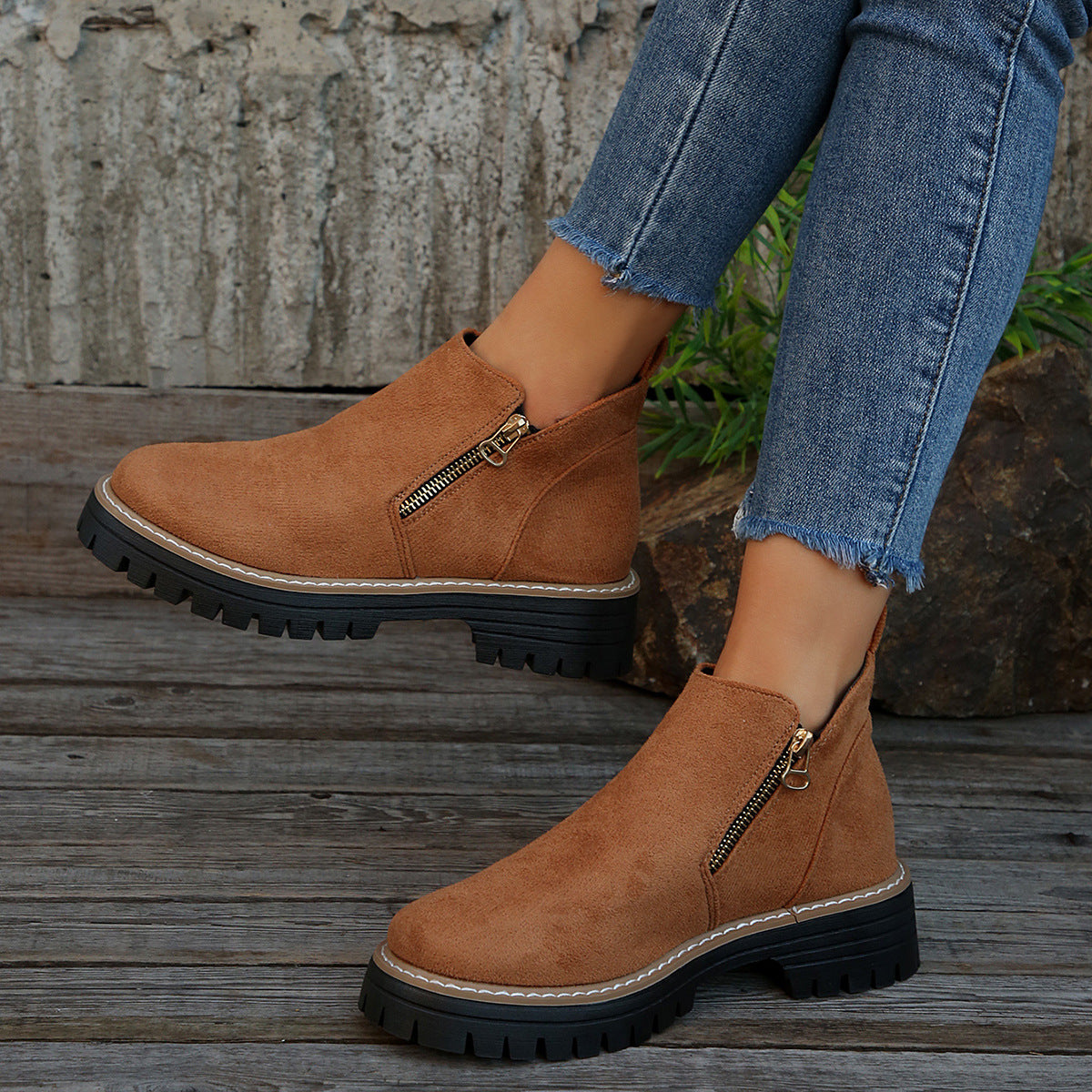 Bottines Chunky Élégantes