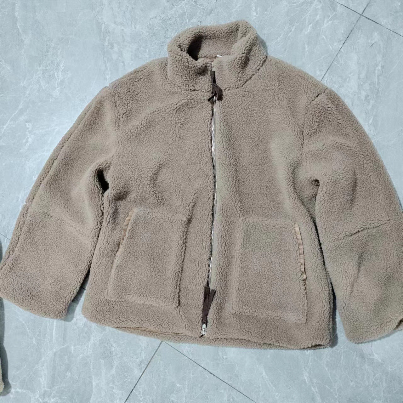Manteau laine col roulé