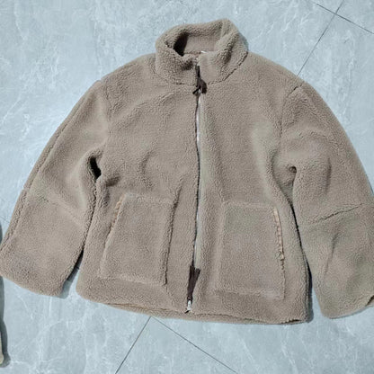 Manteau laine col roulé