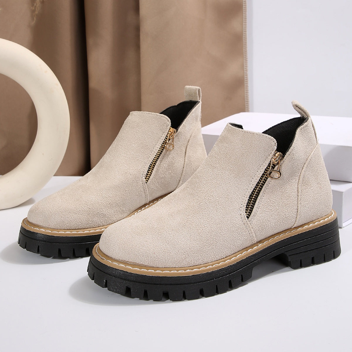 Bottines Chunky Élégantes